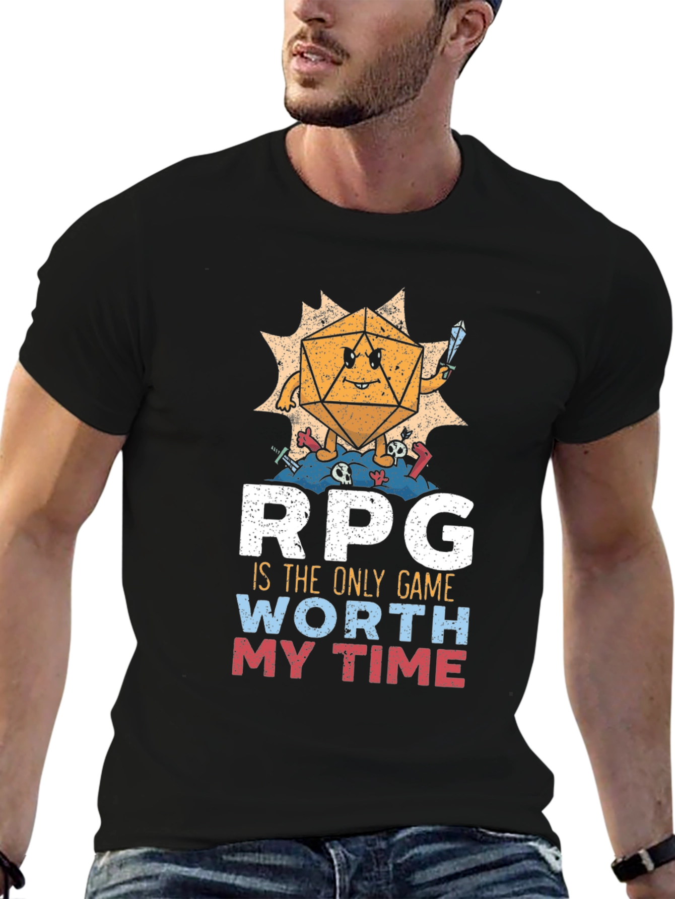RPG Dice Game T-Shirt - Worth My Time