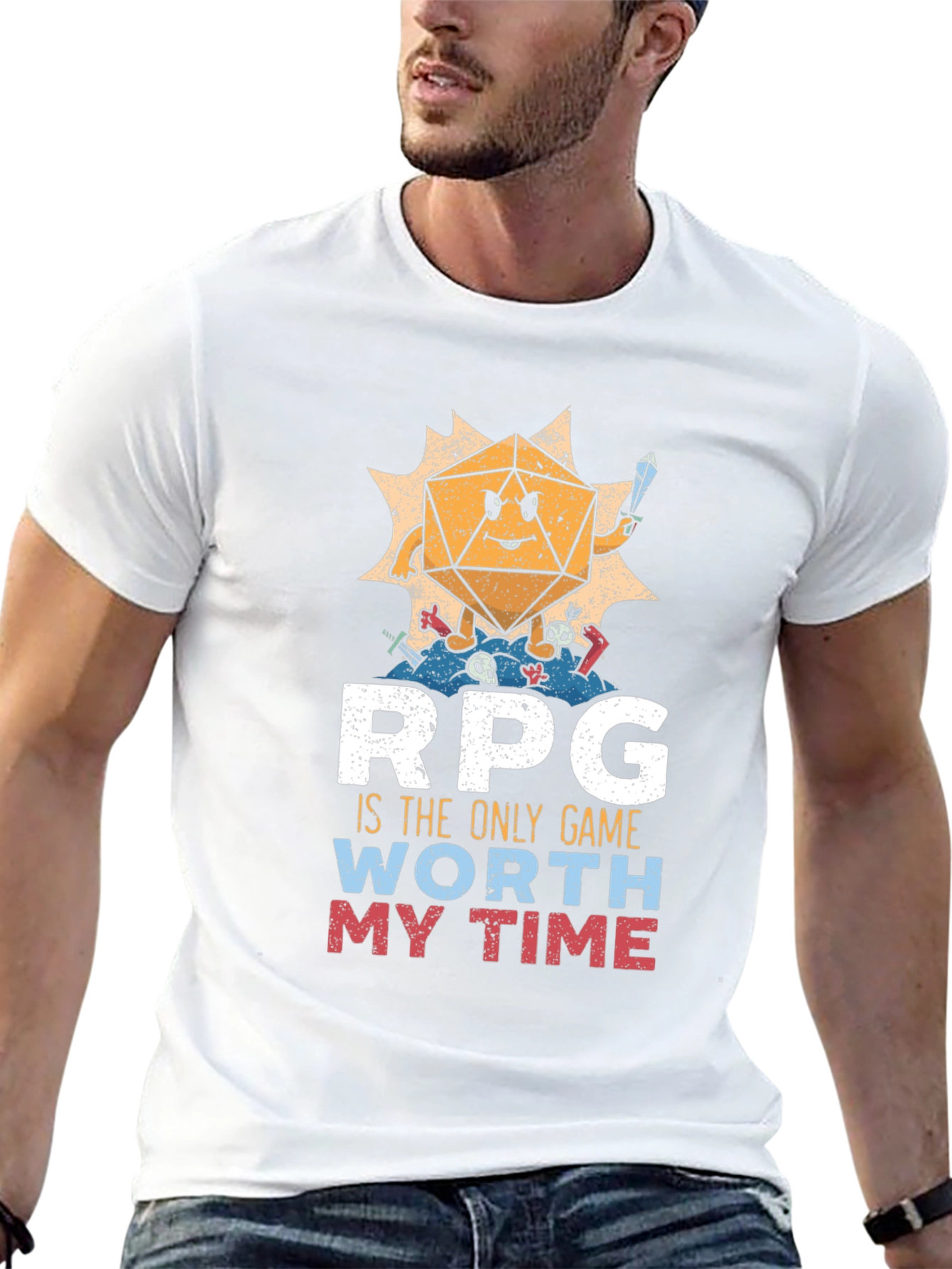 RPG Dice Game T-Shirt - Worth My Time