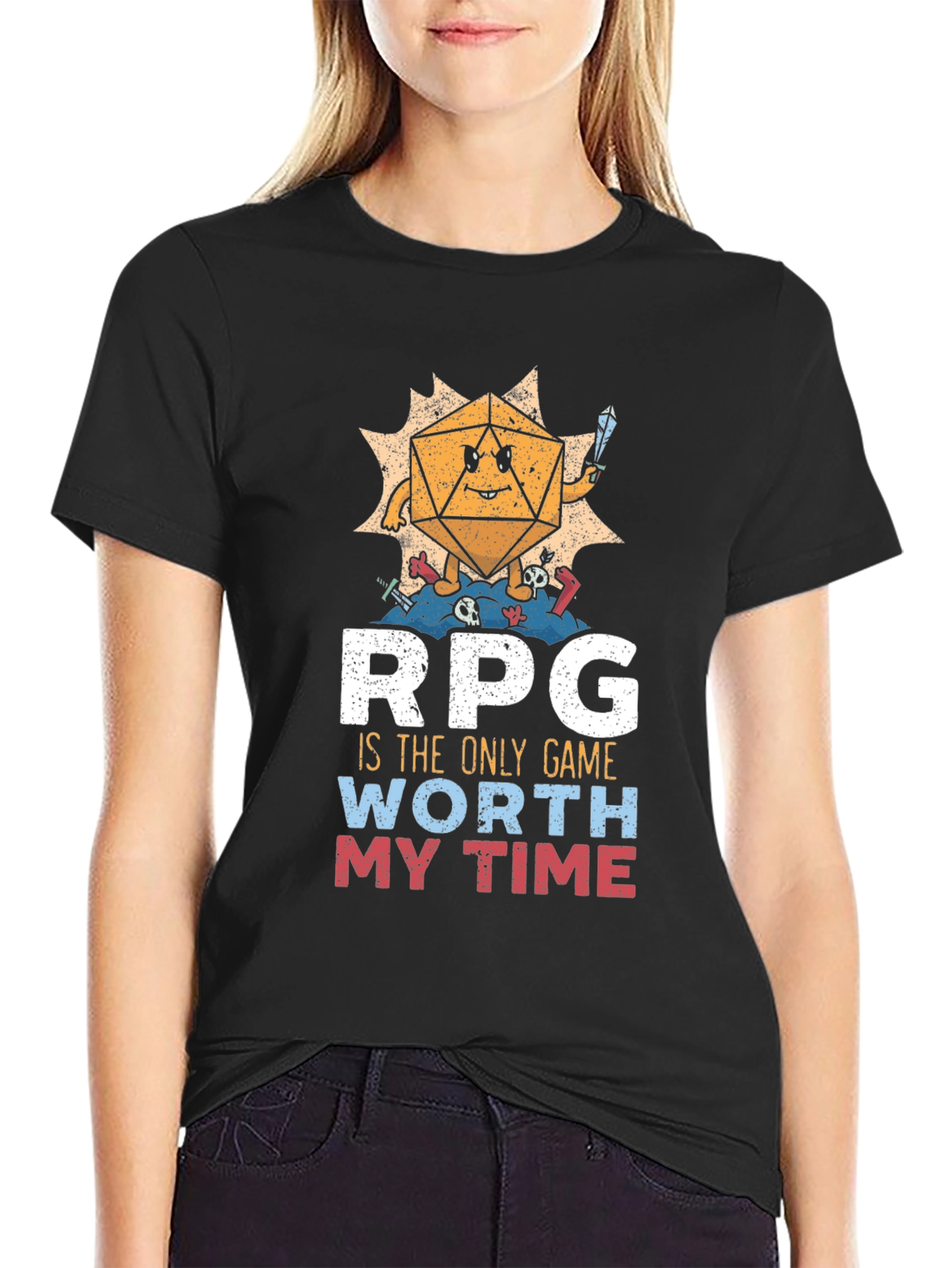 RPG Dice Game T-Shirt - Worth My Time
