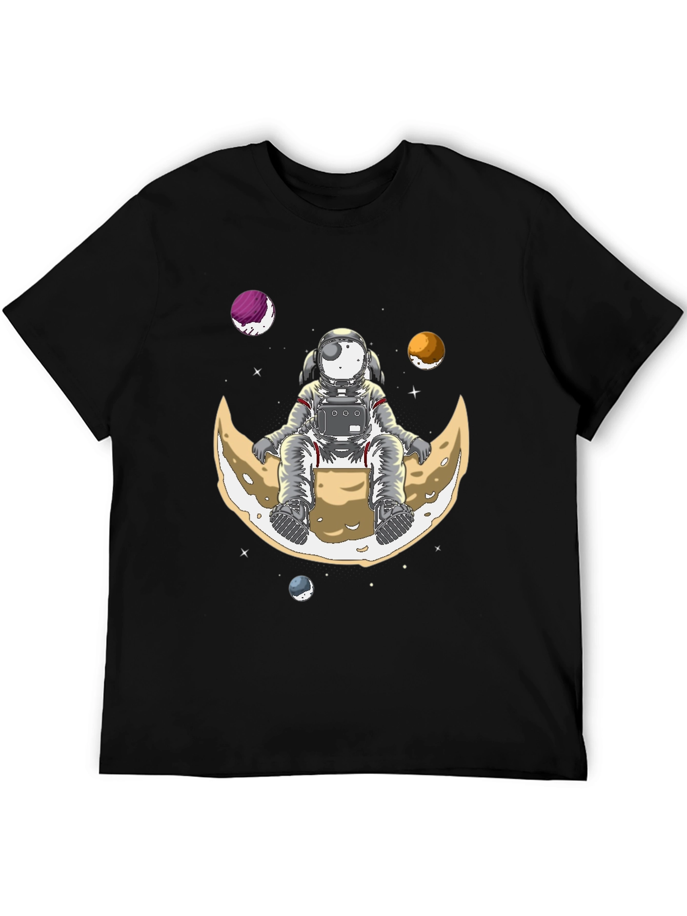 Astronaut on Moon T-Shirt - Space Graphic Tee