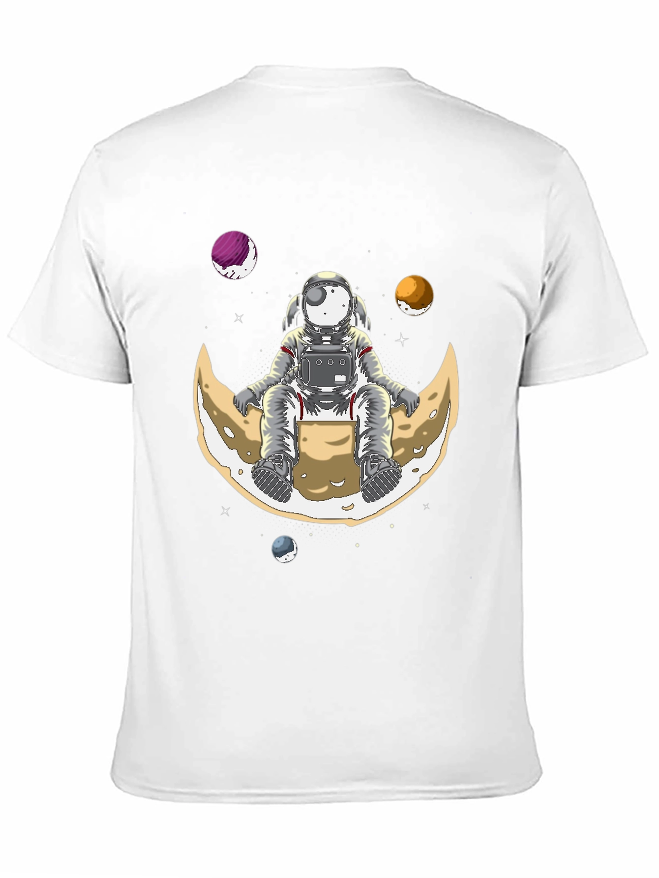 Astronaut on Moon T-Shirt - Space Graphic Tee