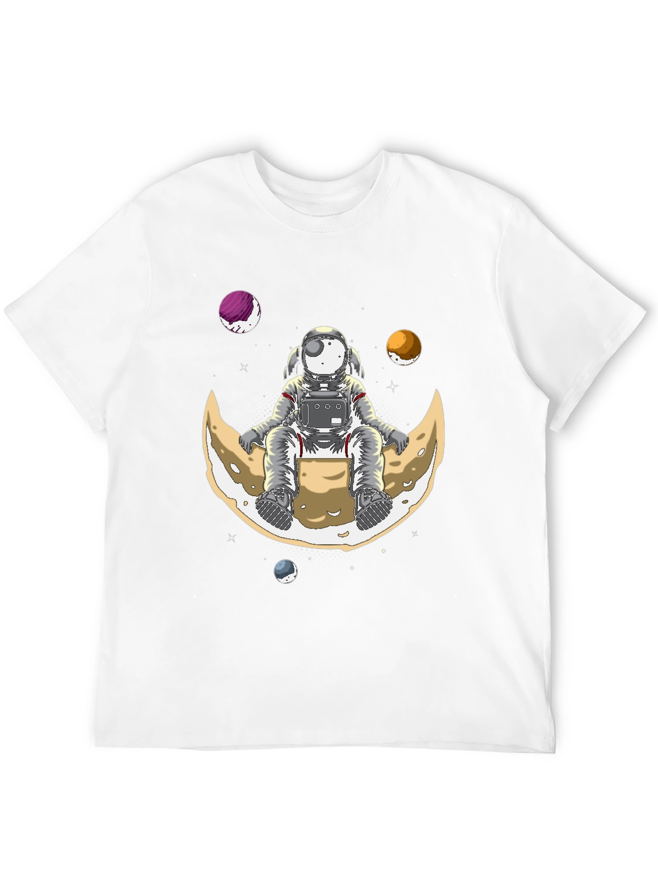 Astronaut on Moon T-Shirt - Space Graphic Tee
