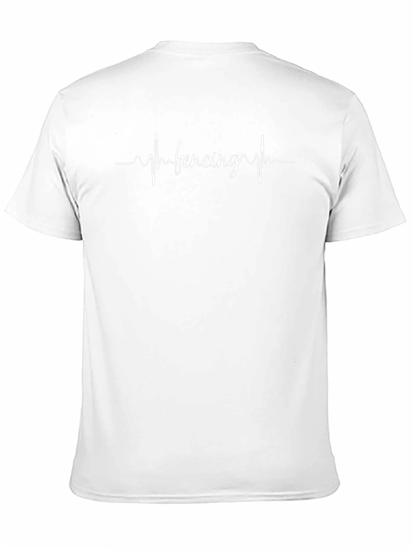 Fencing Heartbeat T-Shirt - Black