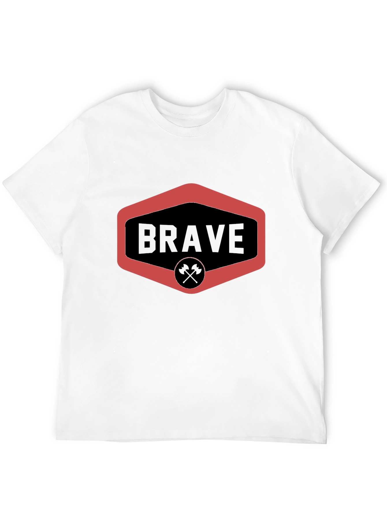 Brave Graphic Tee - Black Crew Neck