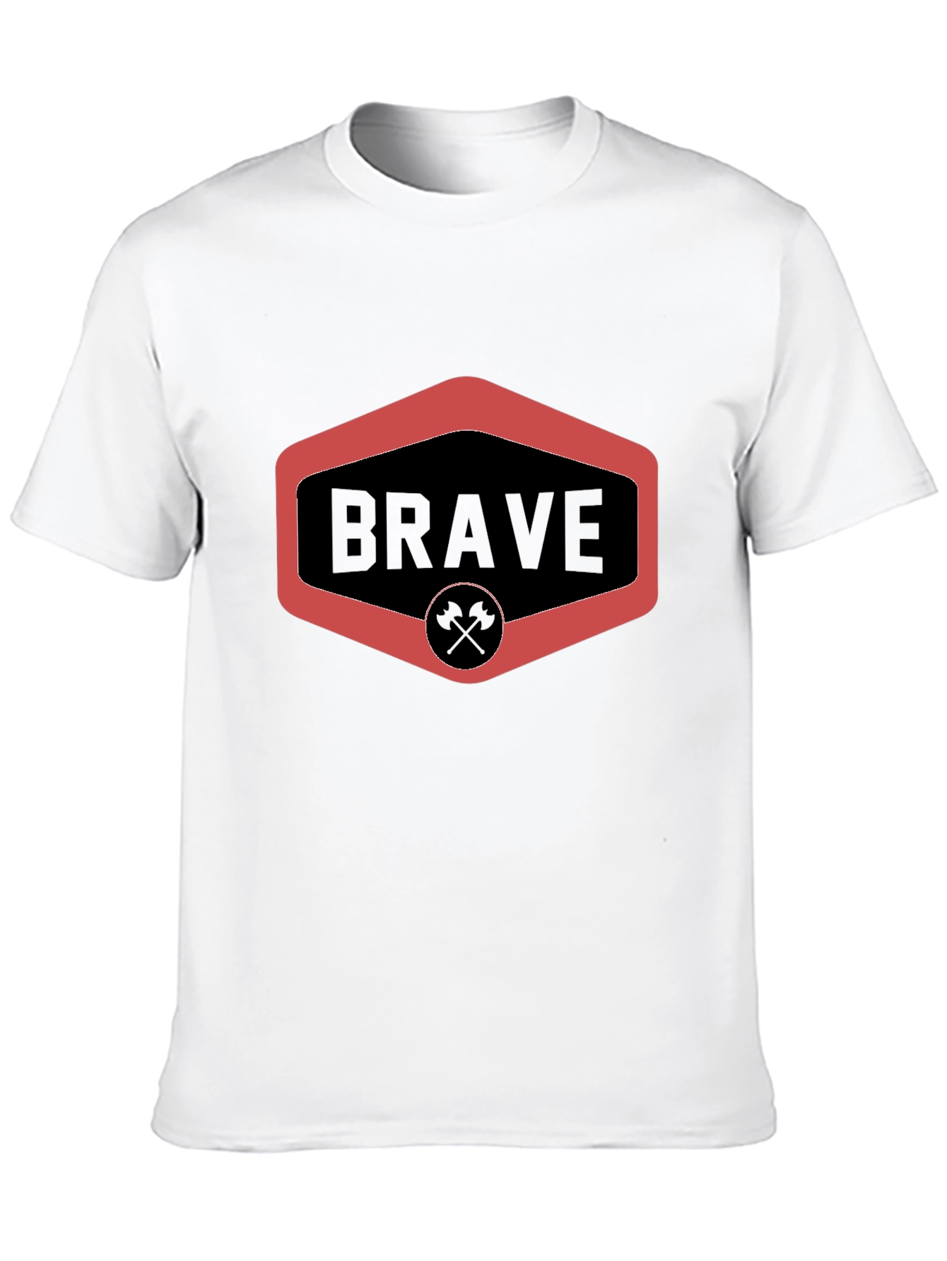 Brave Graphic Tee - Black Crew Neck