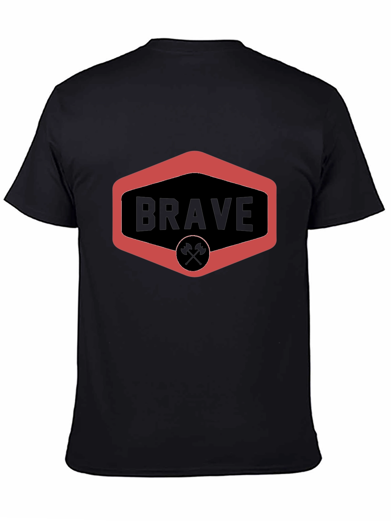 Brave Graphic Tee - Black Crew Neck