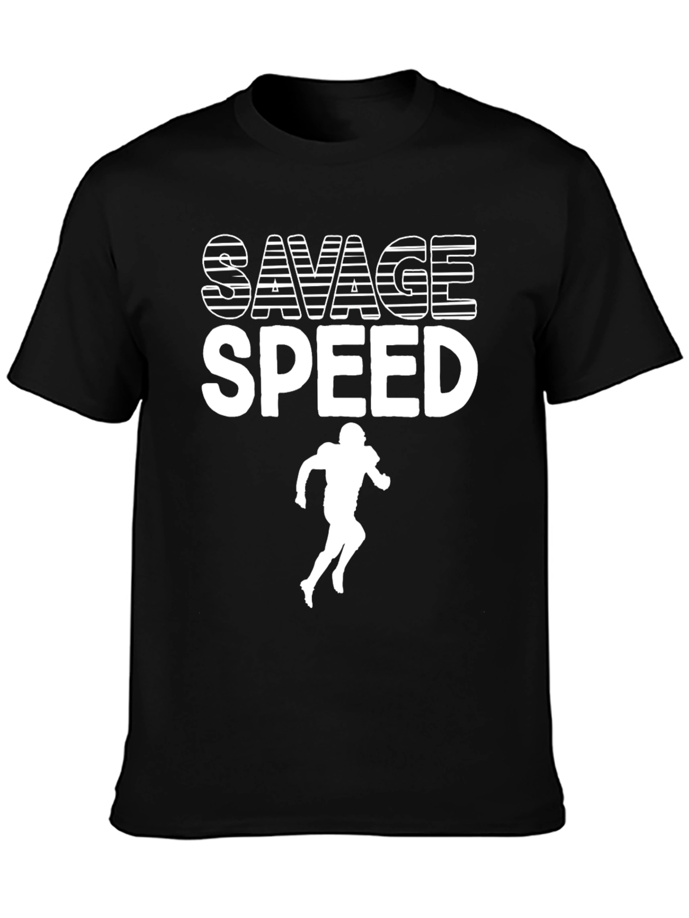 Savage Speed Football Graphic Tee - Black