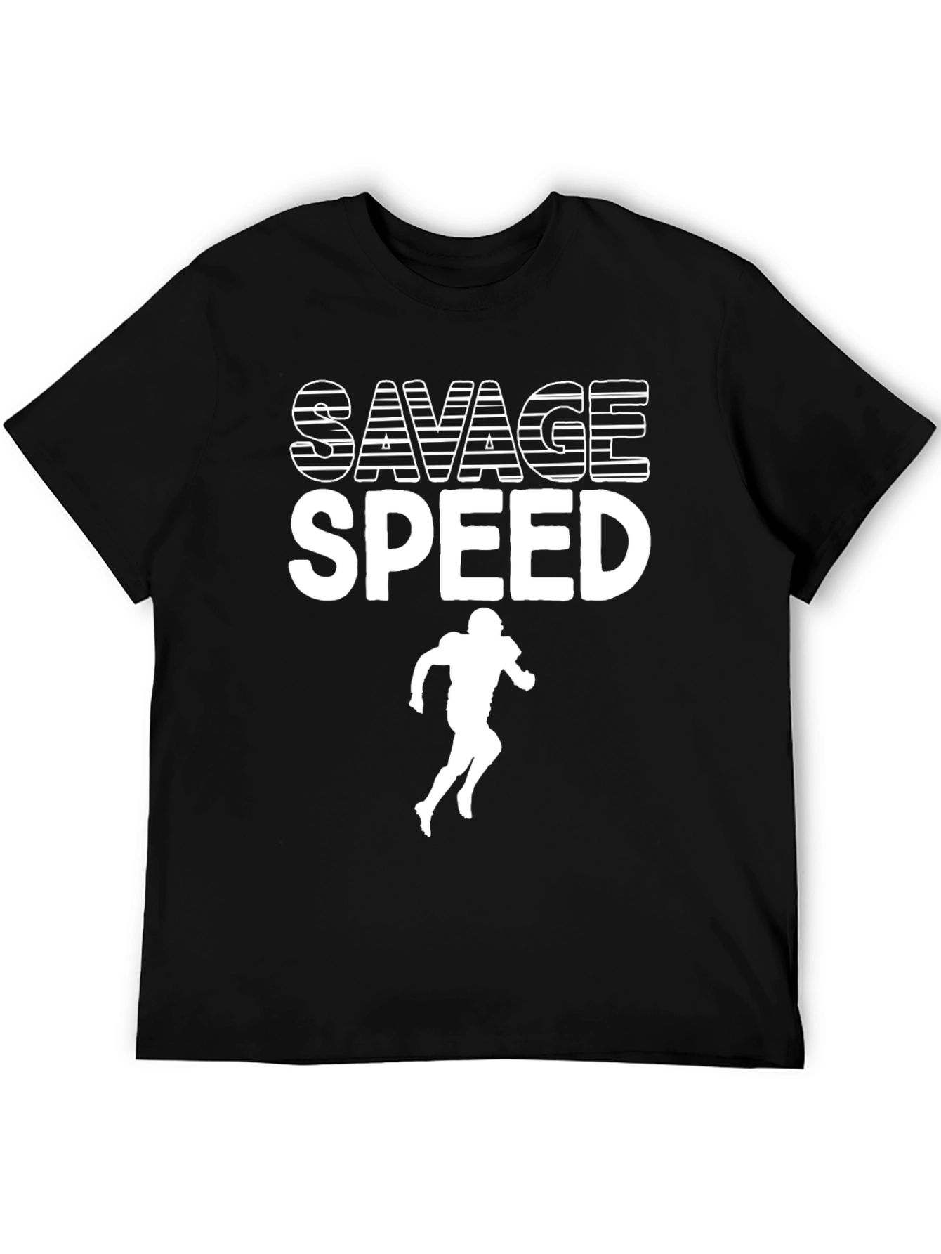 Savage Speed Football Graphic Tee - Black