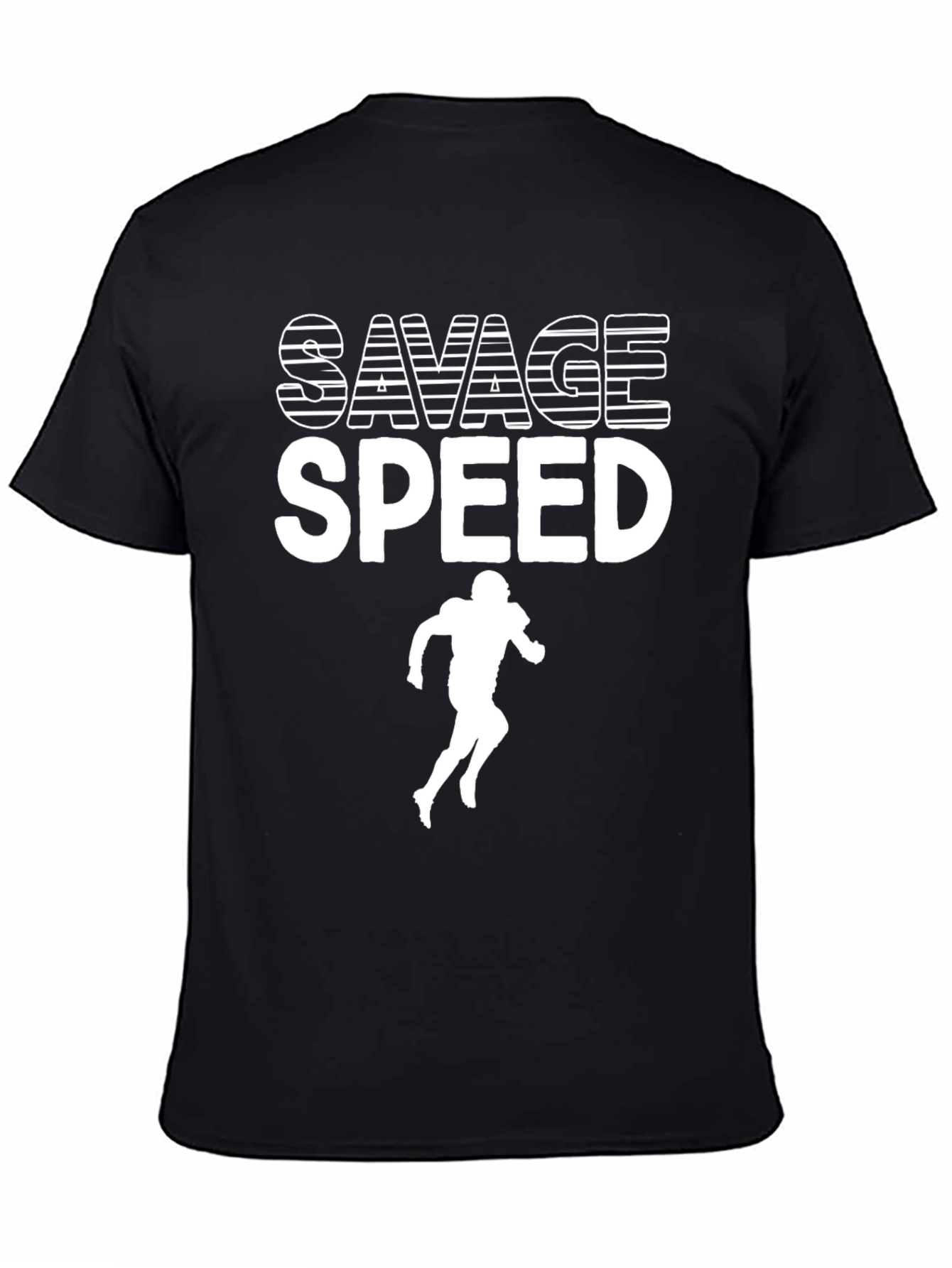 Savage Speed Football Graphic Tee - Black