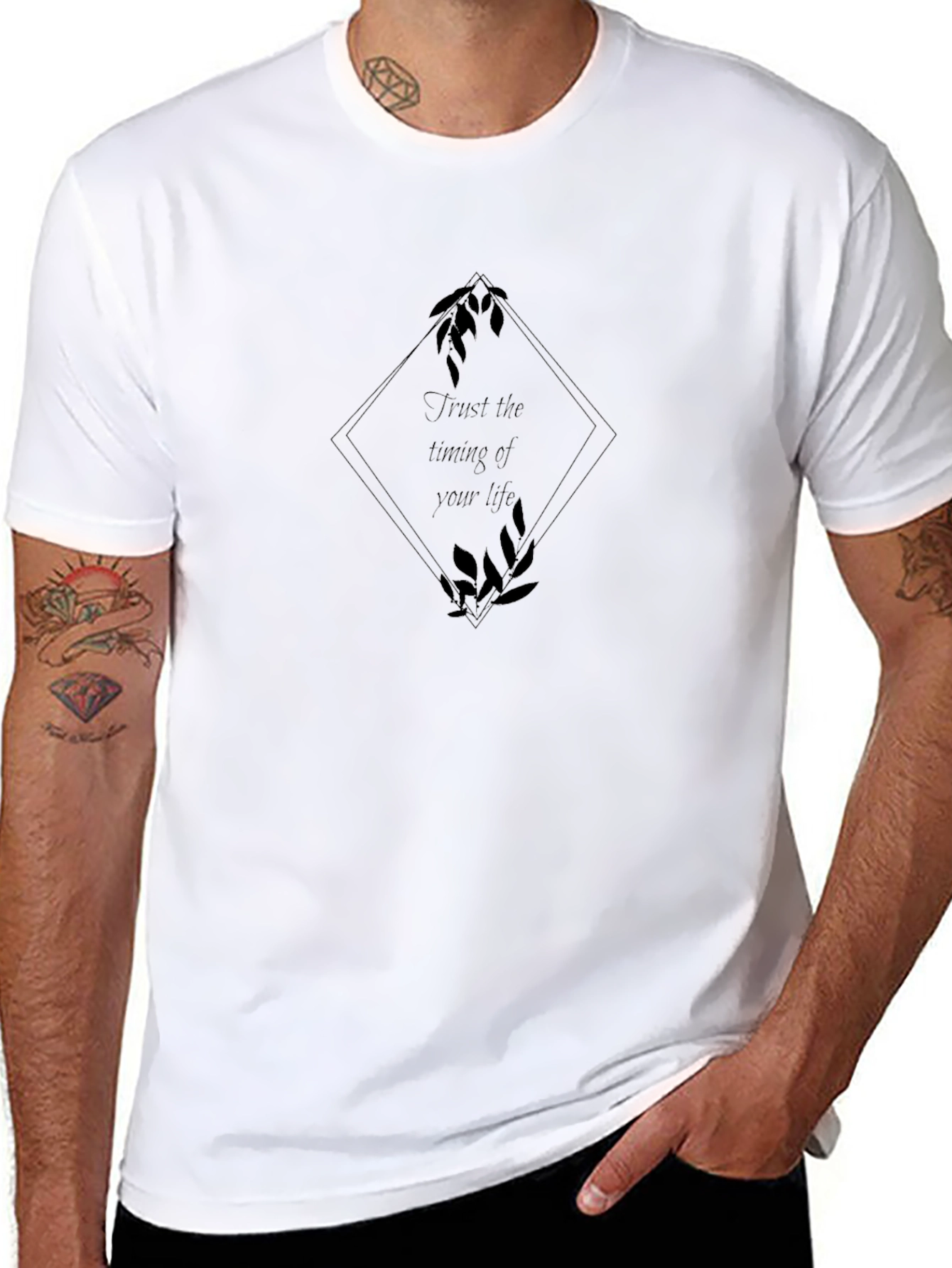Trust The Timing T-Shirt - Black