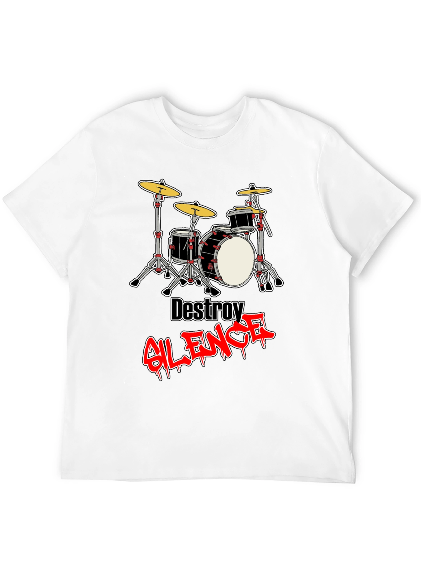 Destroy Silence Drum Set T-Shirt
