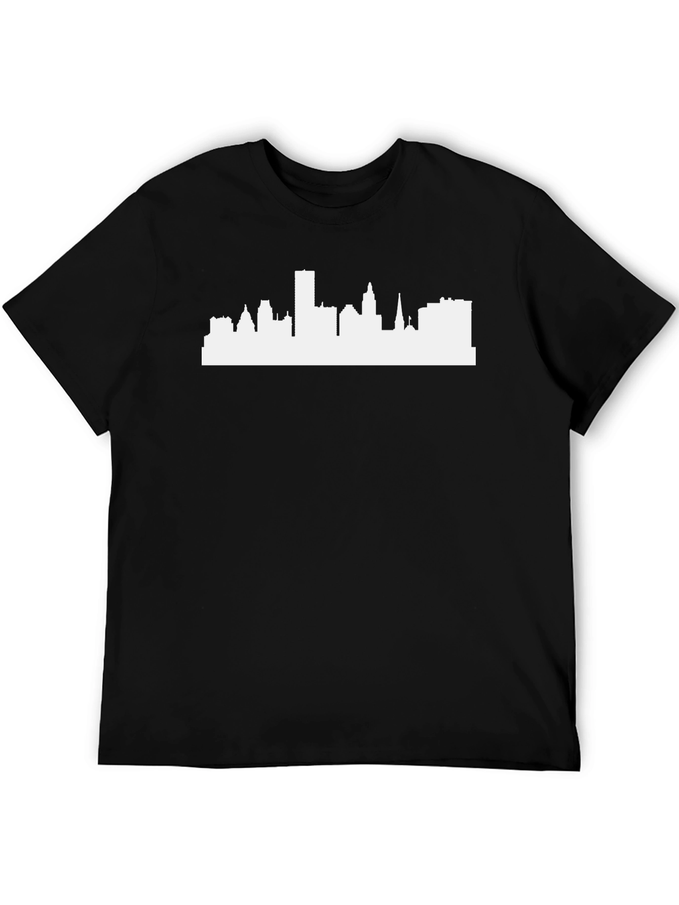 Cityscape Graphic Tee - Modern Black T-Shirt