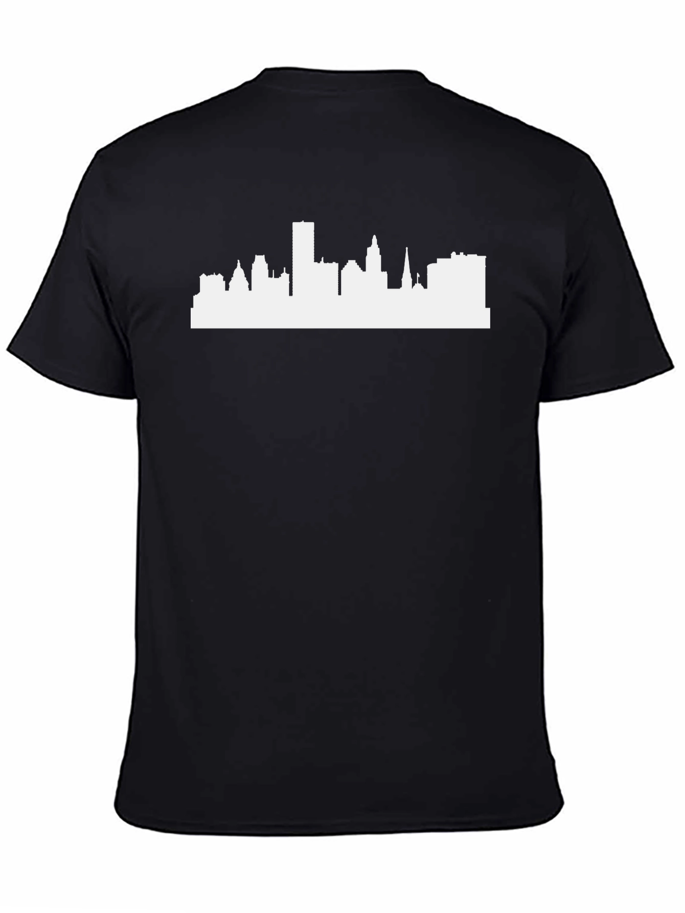 Cityscape Graphic Tee - Modern Black T-Shirt
