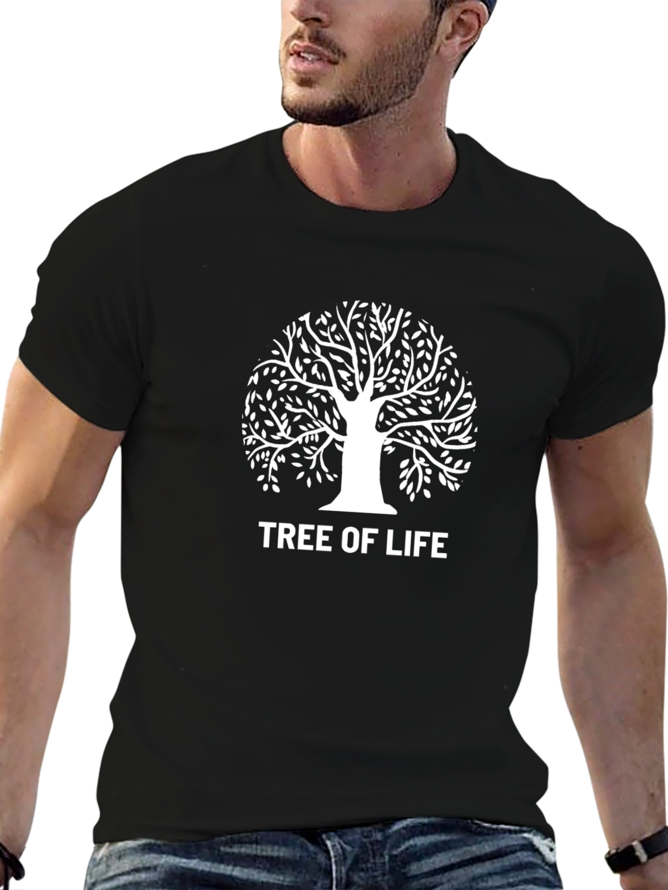 Tree of Life Graphic T-Shirt - Stylish Black Tee