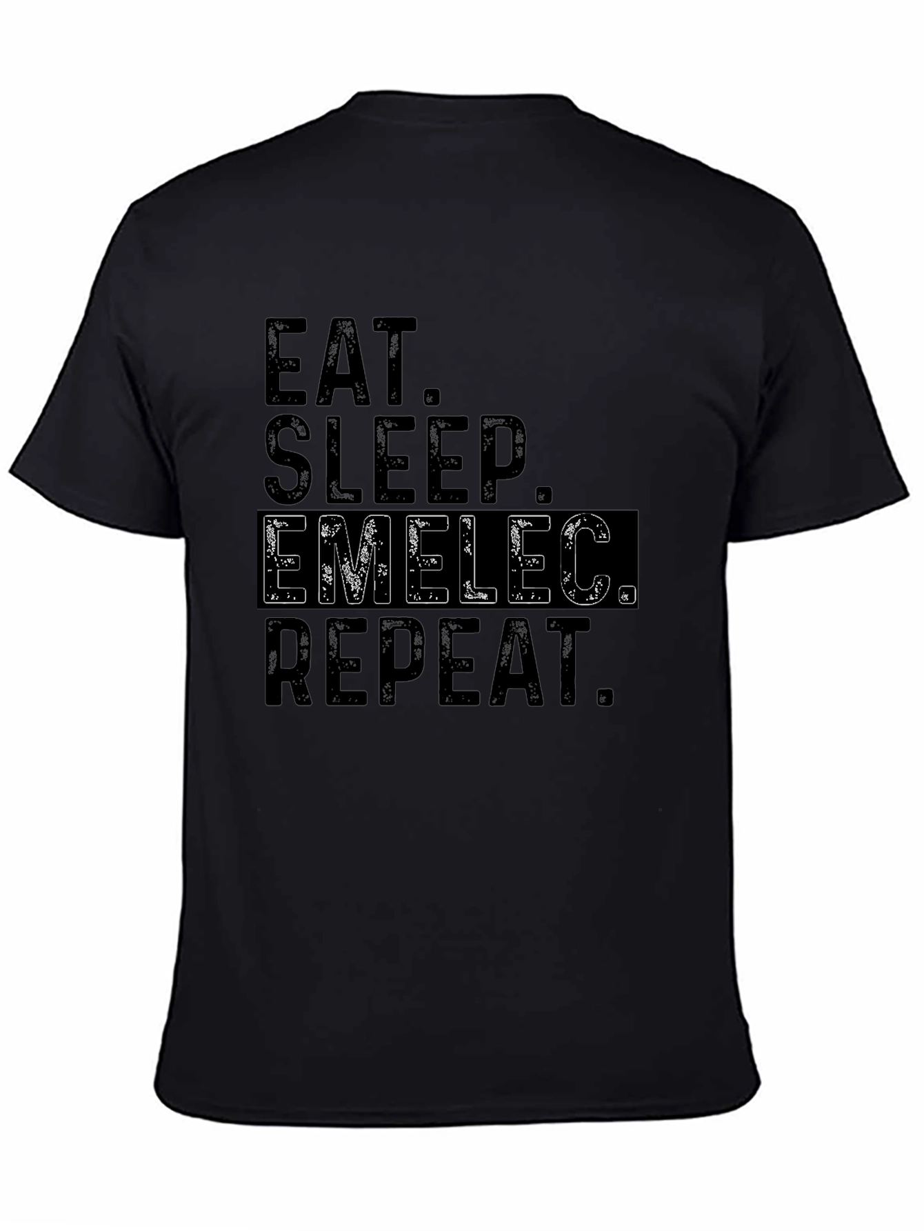 Eat Sleep Emelec Repeat Black T-Shirt