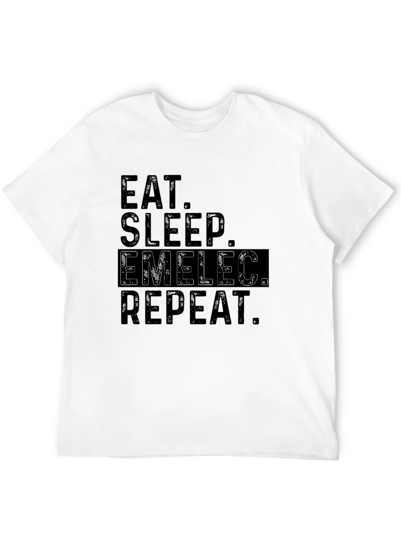 Eat Sleep Emelec Repeat Black T-Shirt