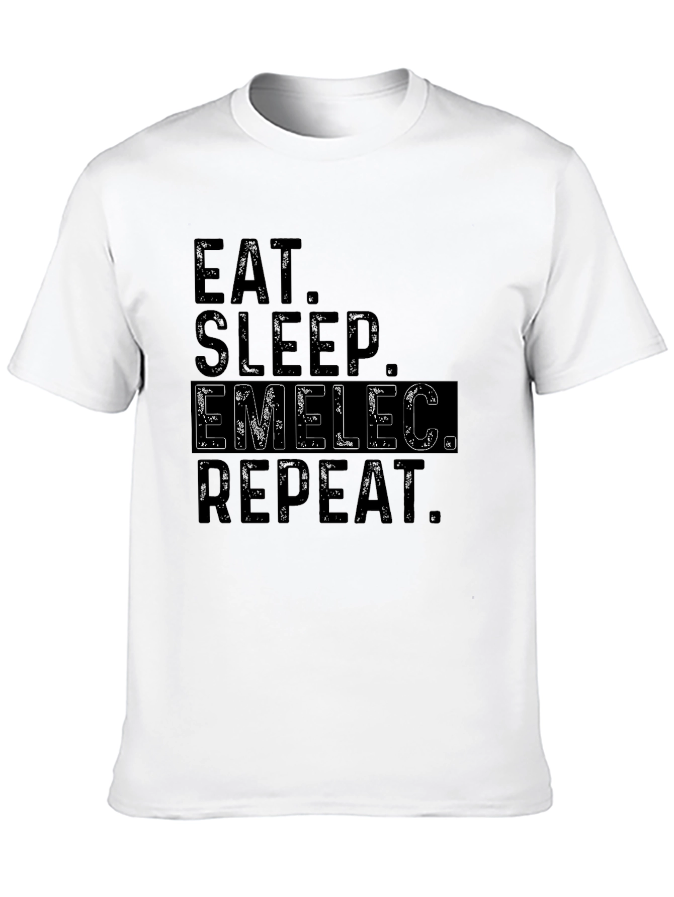 Eat Sleep Emelec Repeat Black T-Shirt
