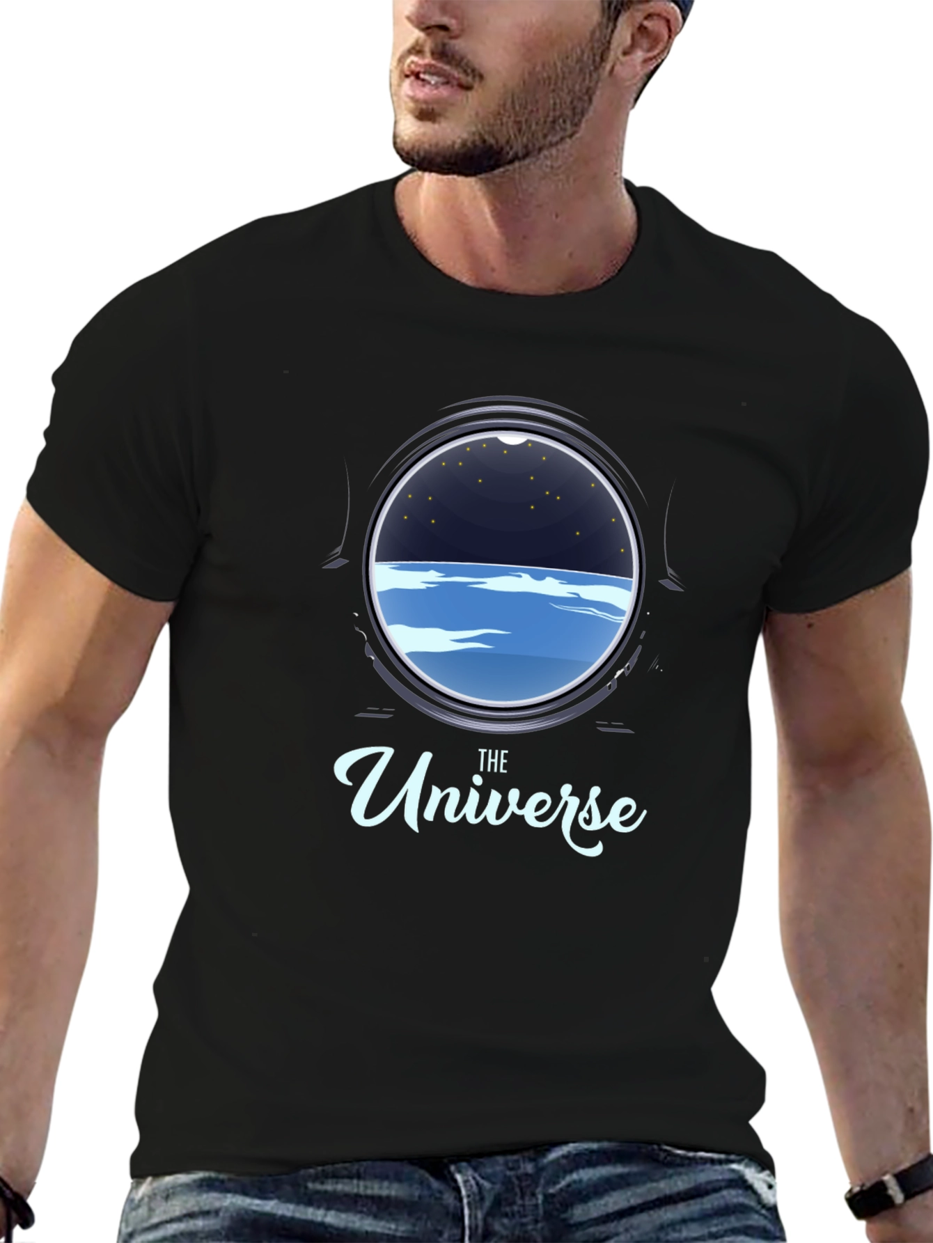 The Universe Porthole Black T-Shirt