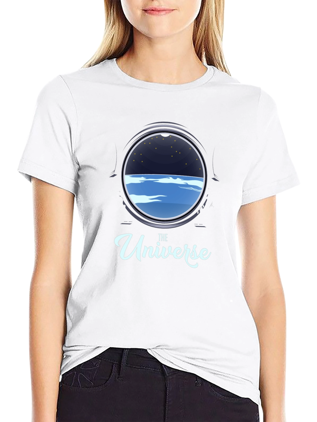 The Universe Porthole Black T-Shirt