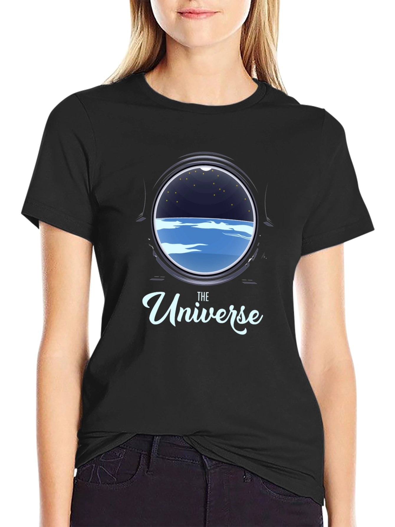 The Universe Porthole Black T-Shirt