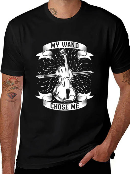 My Wand Chose Me Violin T-Shirt