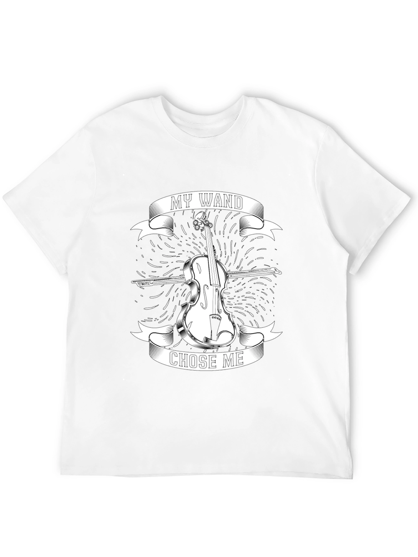 My Wand Chose Me Violin T-Shirt