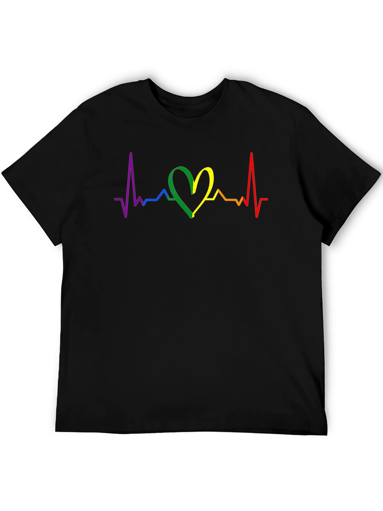 LGBTQ+ Heartbeat T-Shirt - Pride & Love