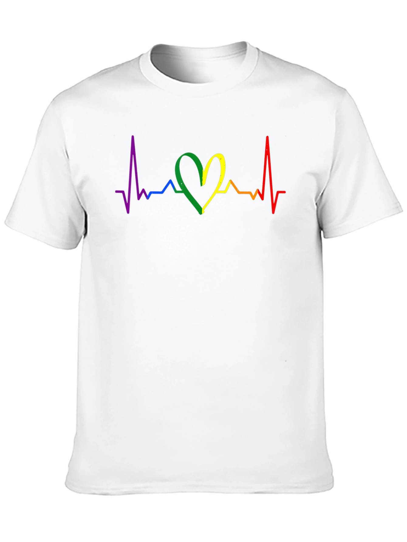 LGBTQ+ Heartbeat T-Shirt - Pride & Love