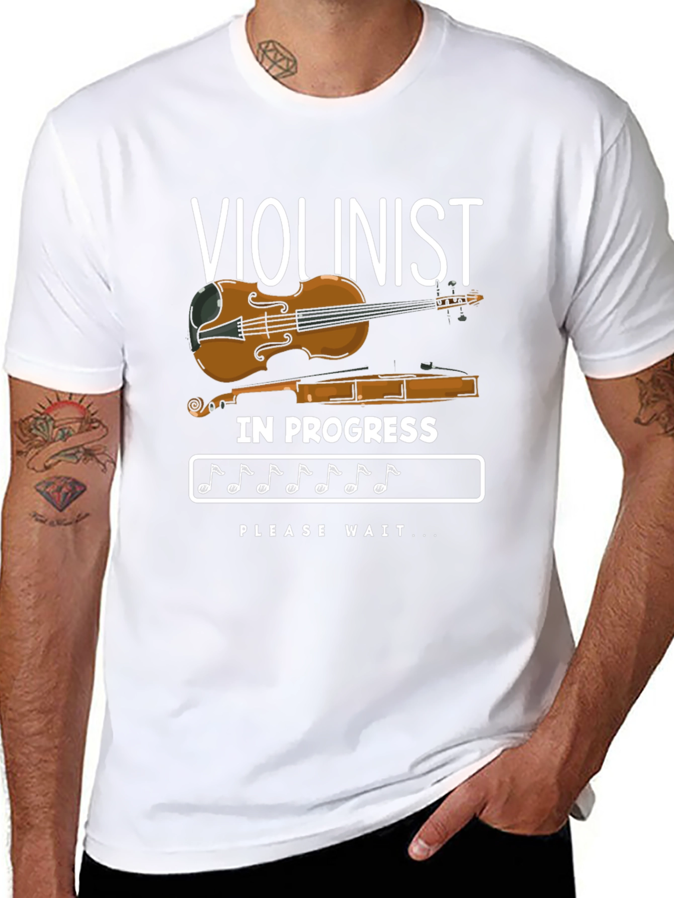 Violinist In Progress T-Shirt | Musician Humor Tee