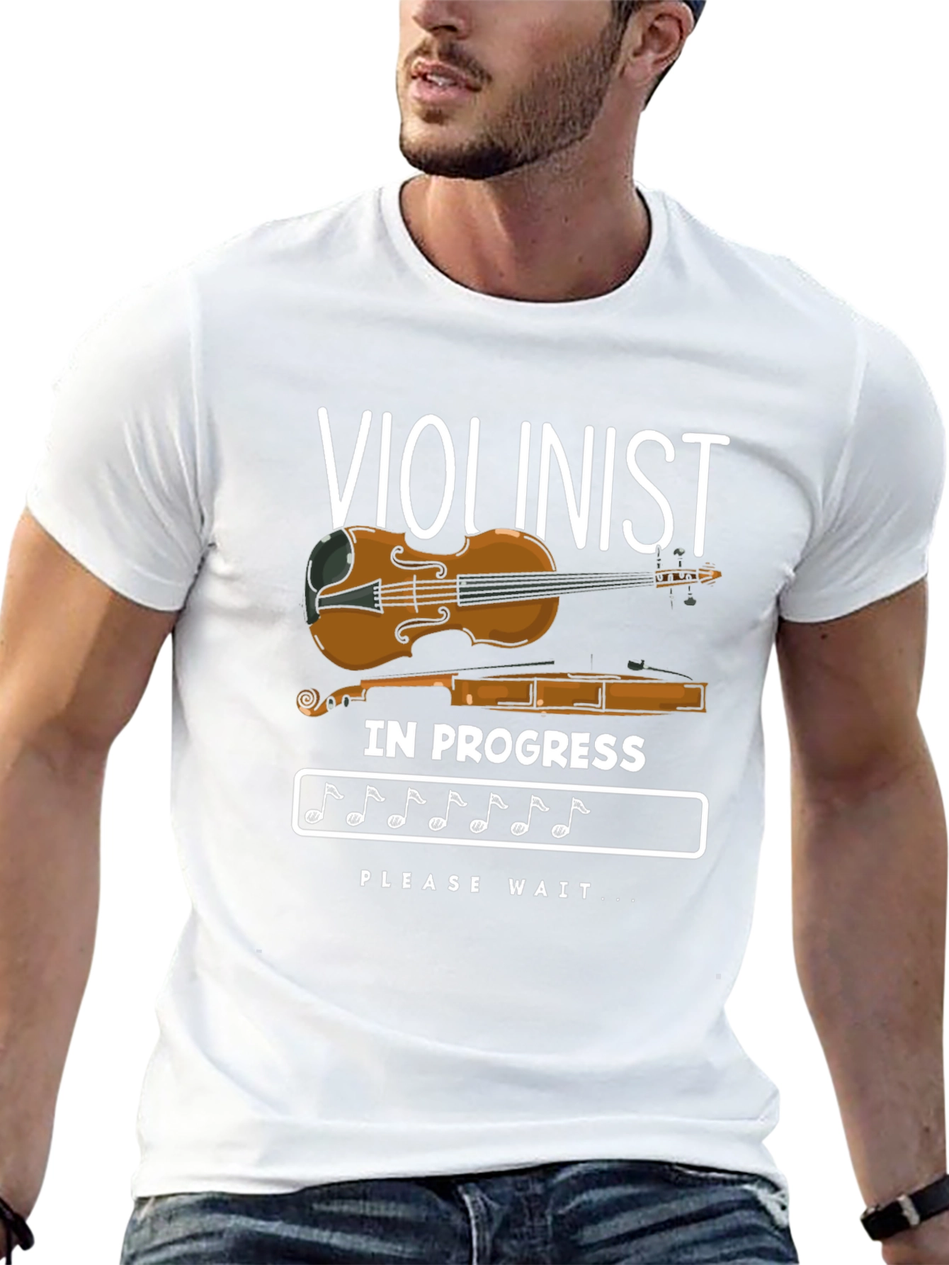 Violinist In Progress T-Shirt | Musician Humor Tee
