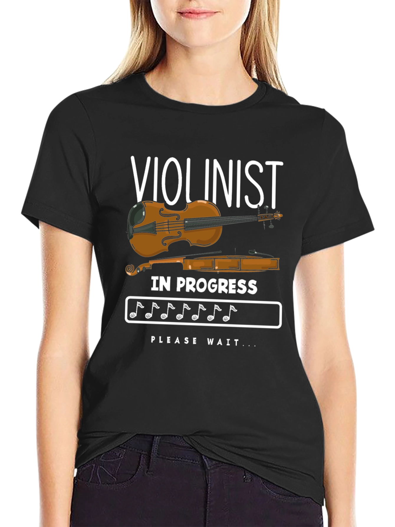 Violinist In Progress T-Shirt | Musician Humor Tee