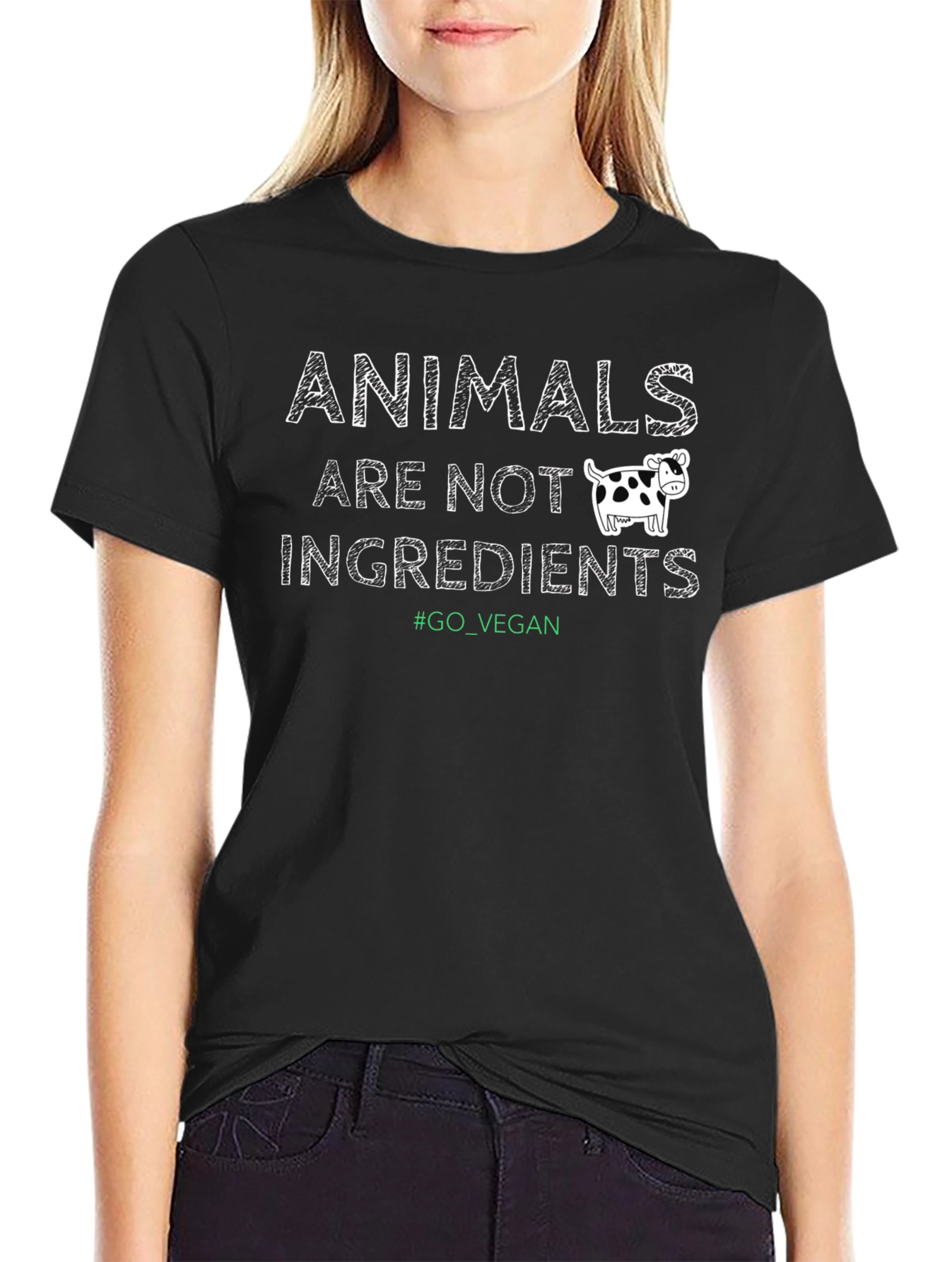 Vegan T-Shirt: Animals Are Not Ingredients!