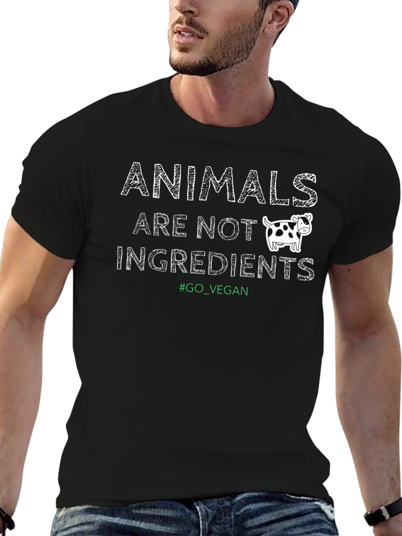 Vegan T-Shirt: Animals Are Not Ingredients!
