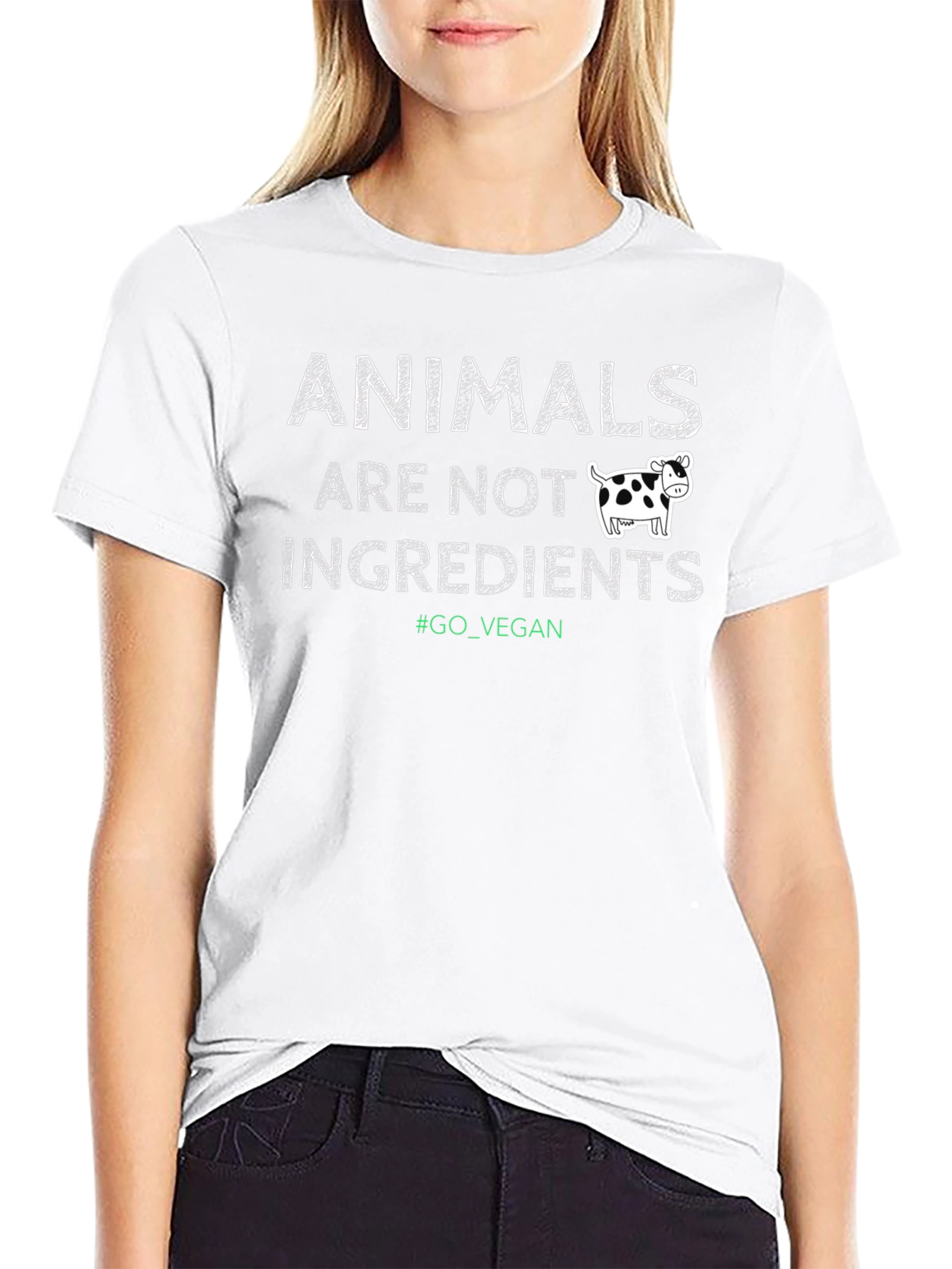 Vegan T-Shirt: Animals Are Not Ingredients!