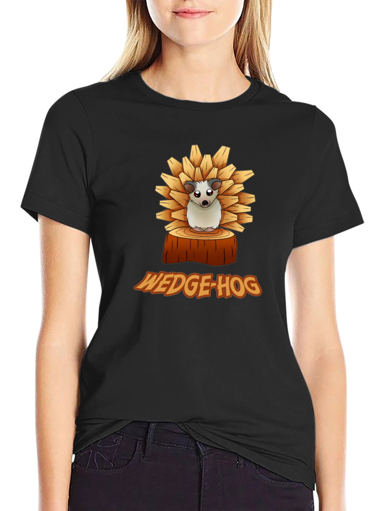 Wedge-Hog T-Shirt - Funny Hedgehog Graphic Tee