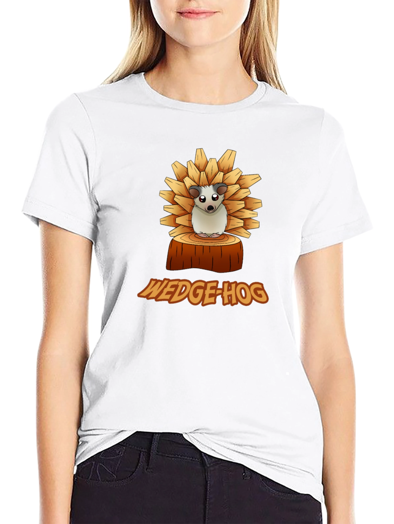 Wedge-Hog T-Shirt - Funny Hedgehog Graphic Tee