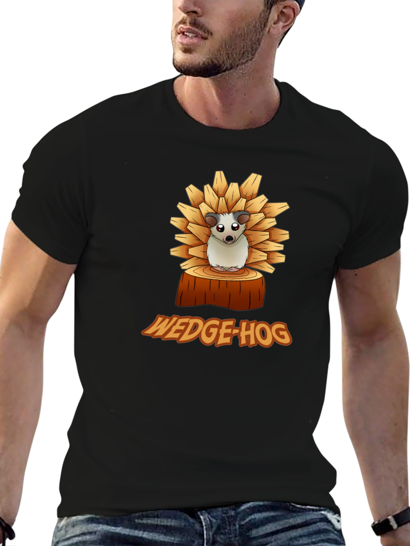 Wedge-Hog T-Shirt - Funny Hedgehog Graphic Tee