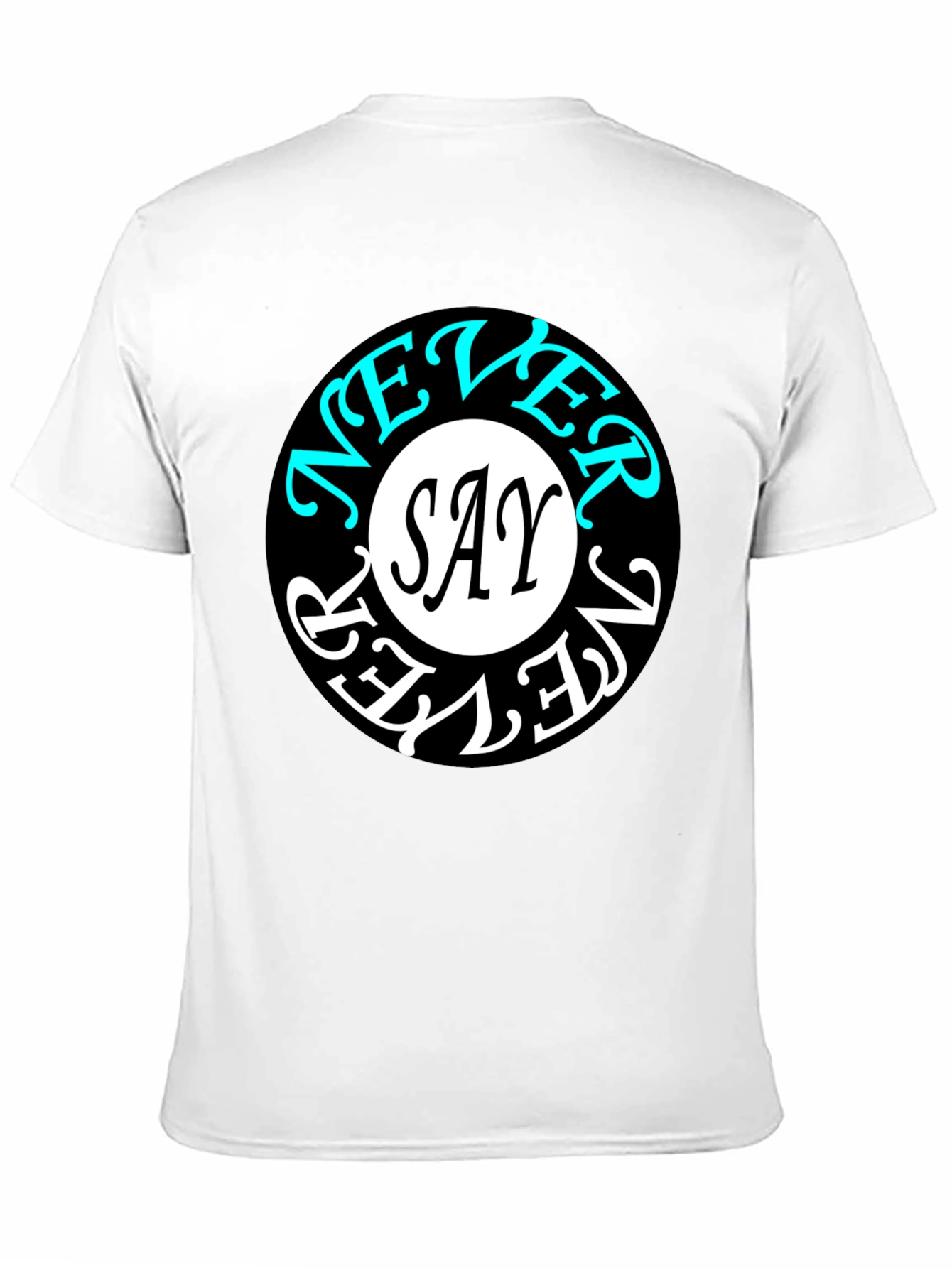 Never Say Never Graphic Tee - Stylish Black T-Shirt