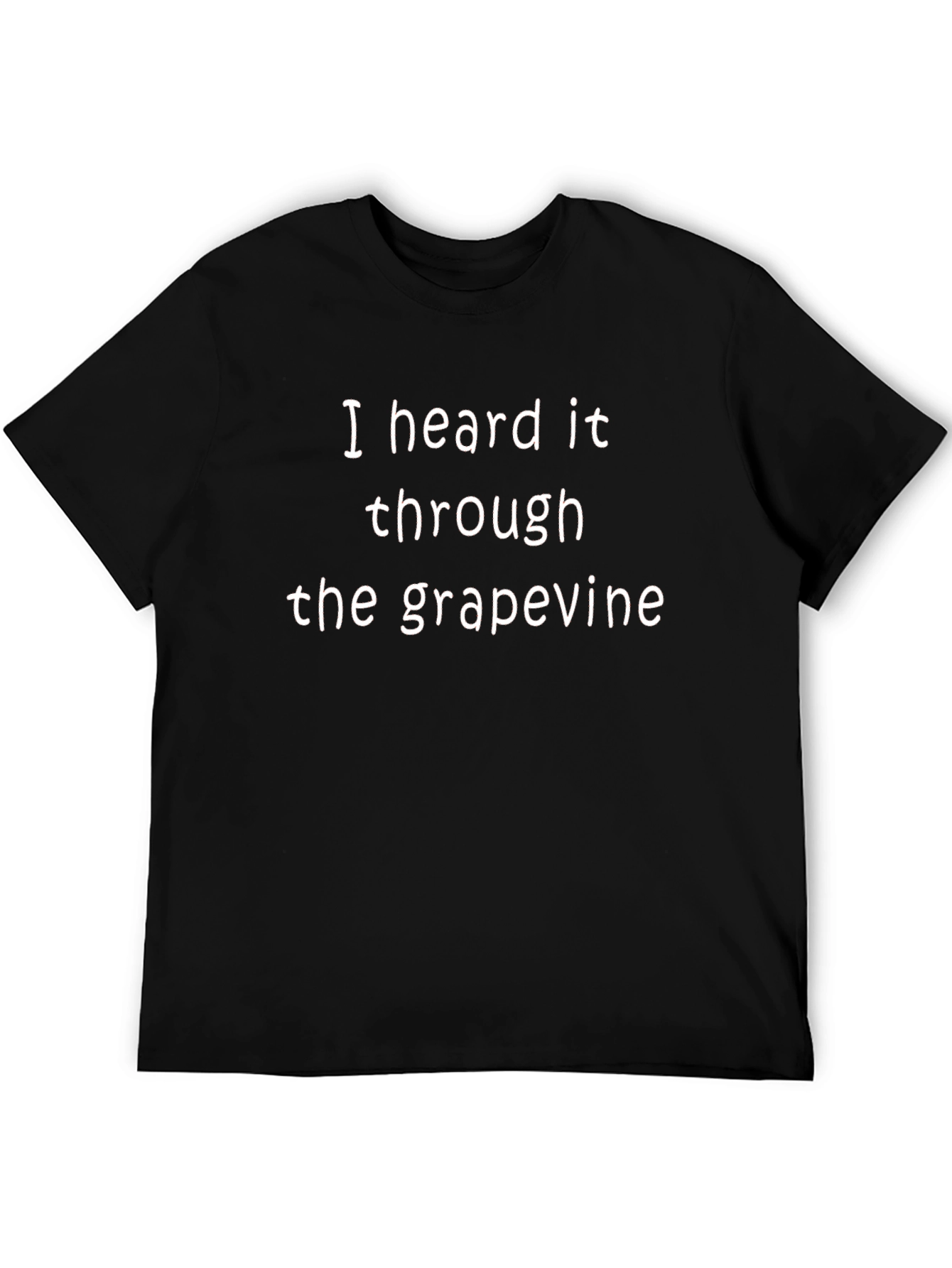 I Heard it Through the Grapevine Black Graphic Tee