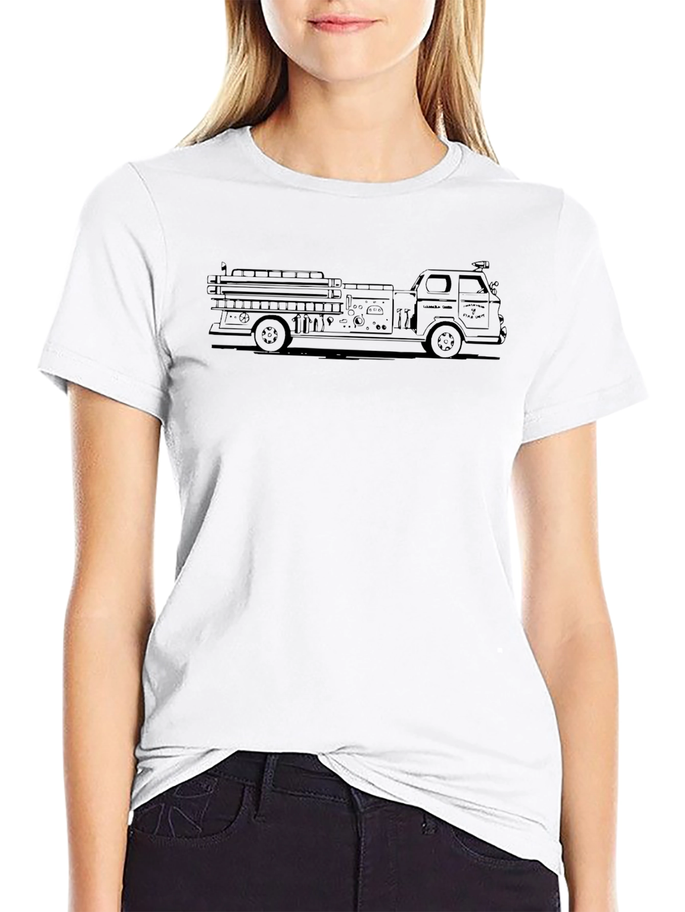 Firetruck Graphic Tee - Classic Engine Design