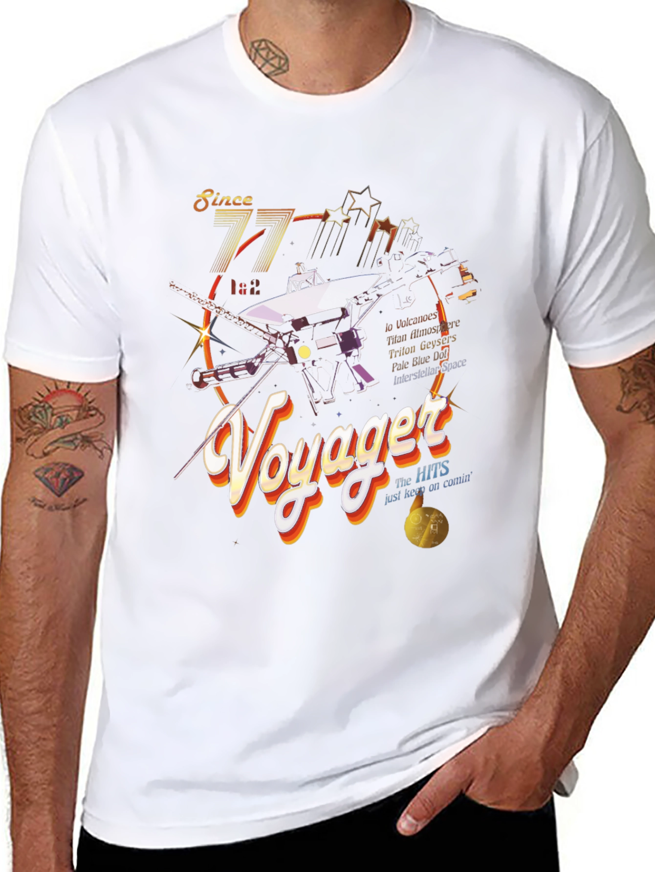 Voyager Space Mission Graphic T-Shirt