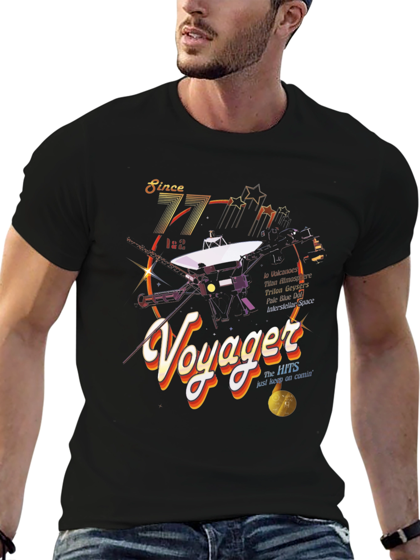 Voyager Space Mission Graphic T-Shirt