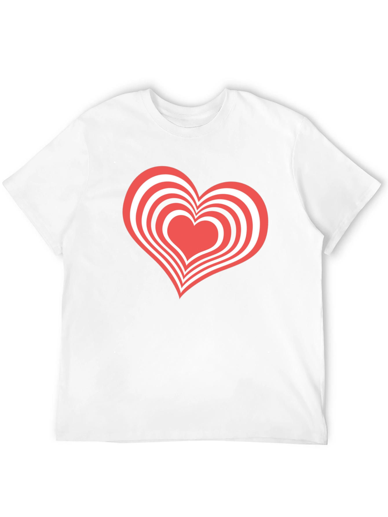 Heart Graphic Tee - Black Casual T-Shirt
