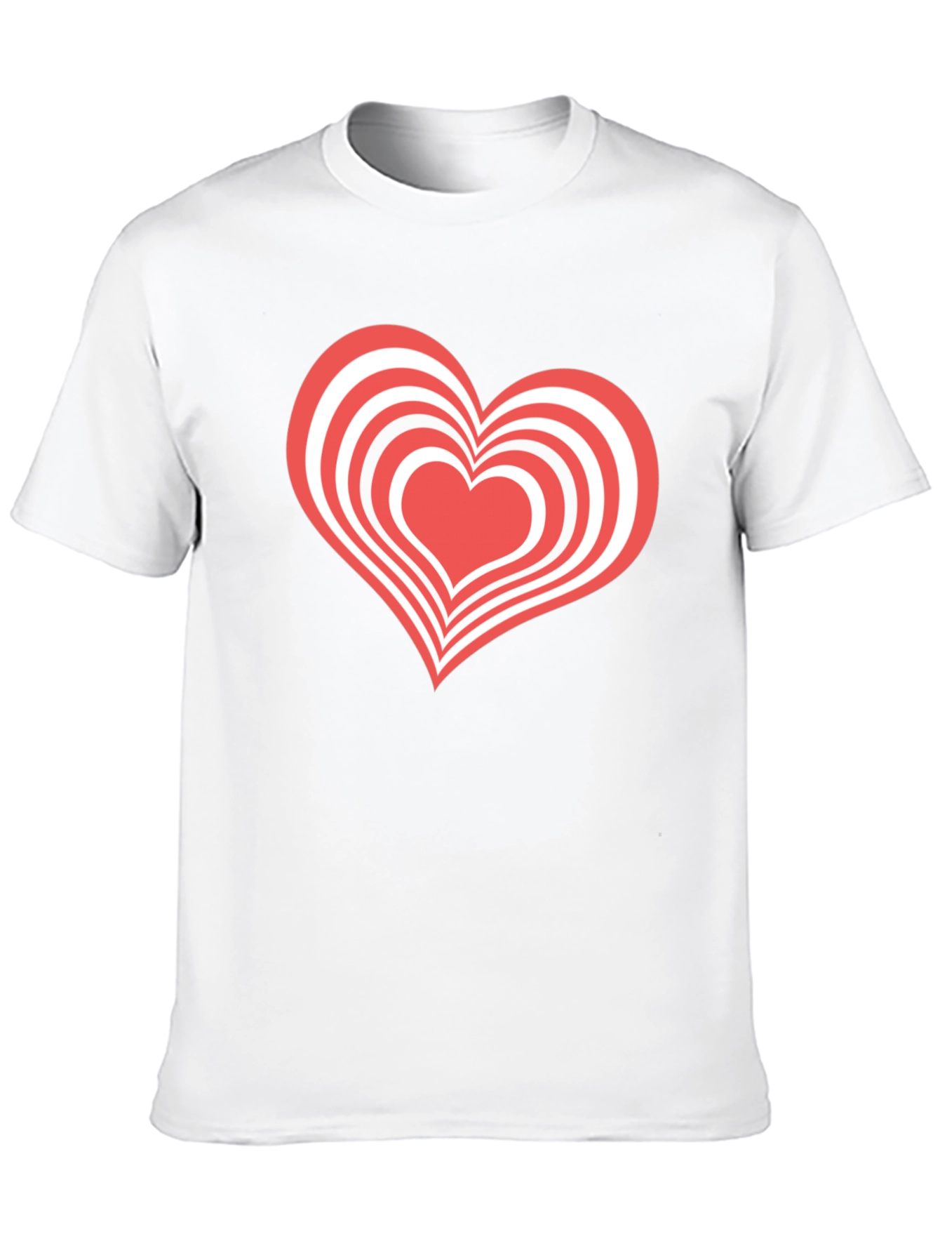 Heart Graphic Tee - Black Casual T-Shirt