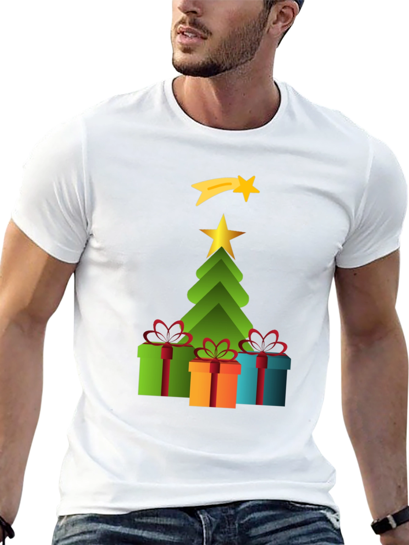 Festive Christmas Tree Gift T-Shirt