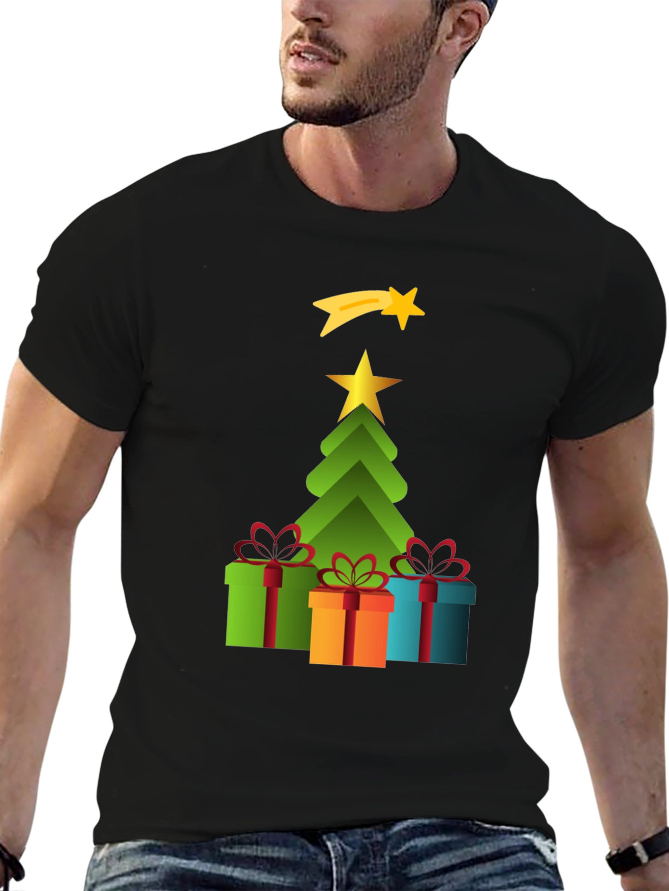 Festive Christmas Tree Gift T-Shirt