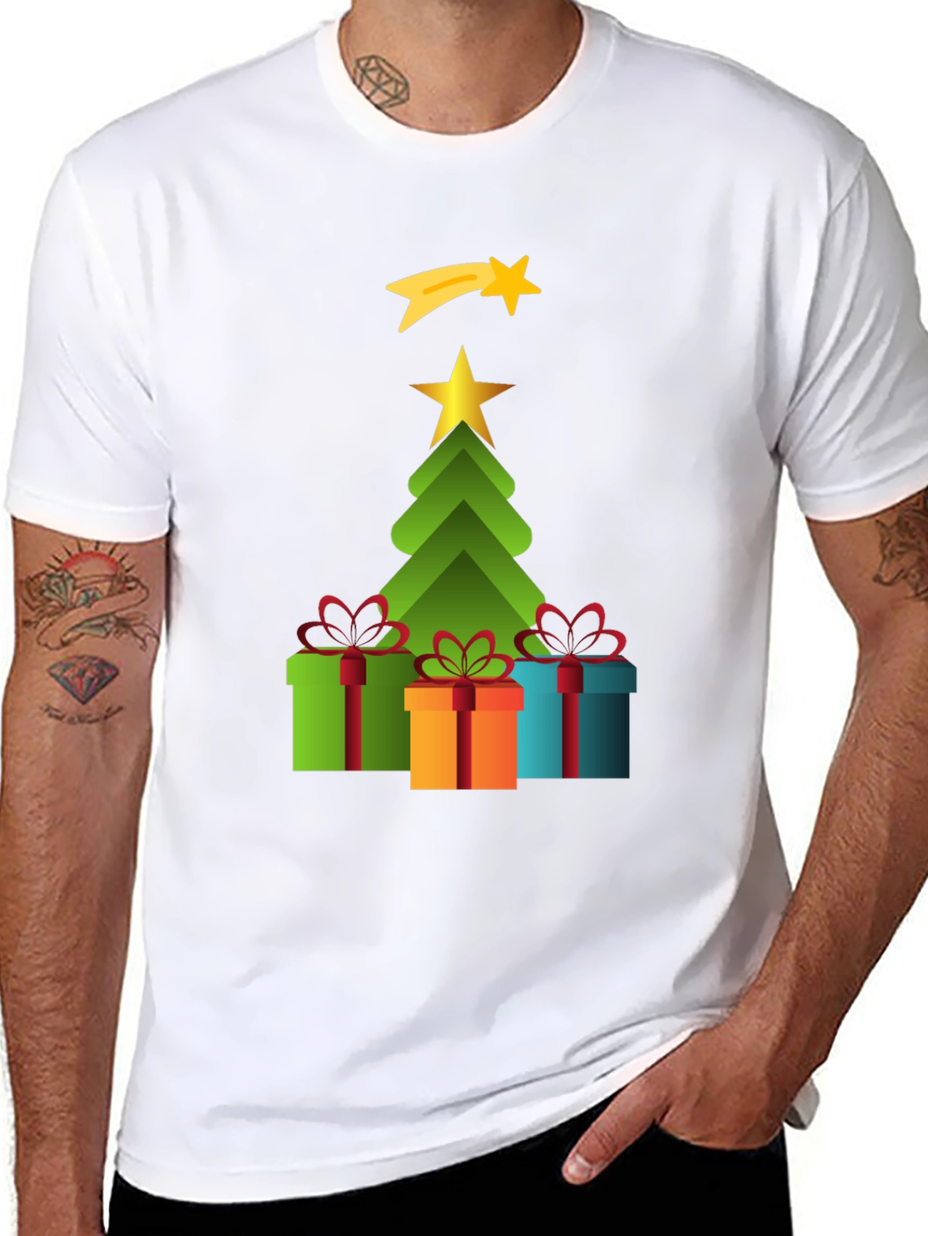 Festive Christmas Tree Gift T-Shirt