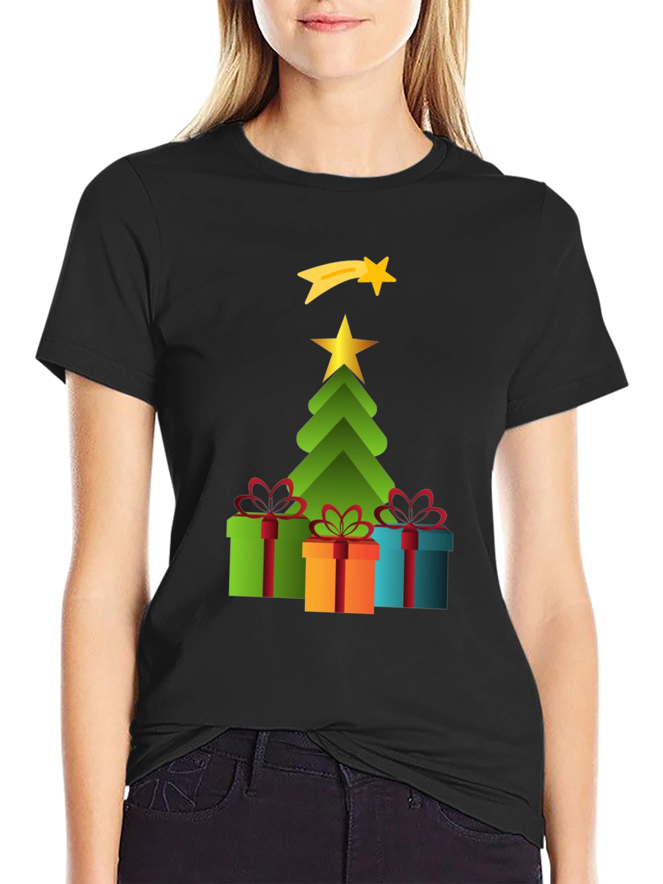 Festive Christmas Tree Gift T-Shirt