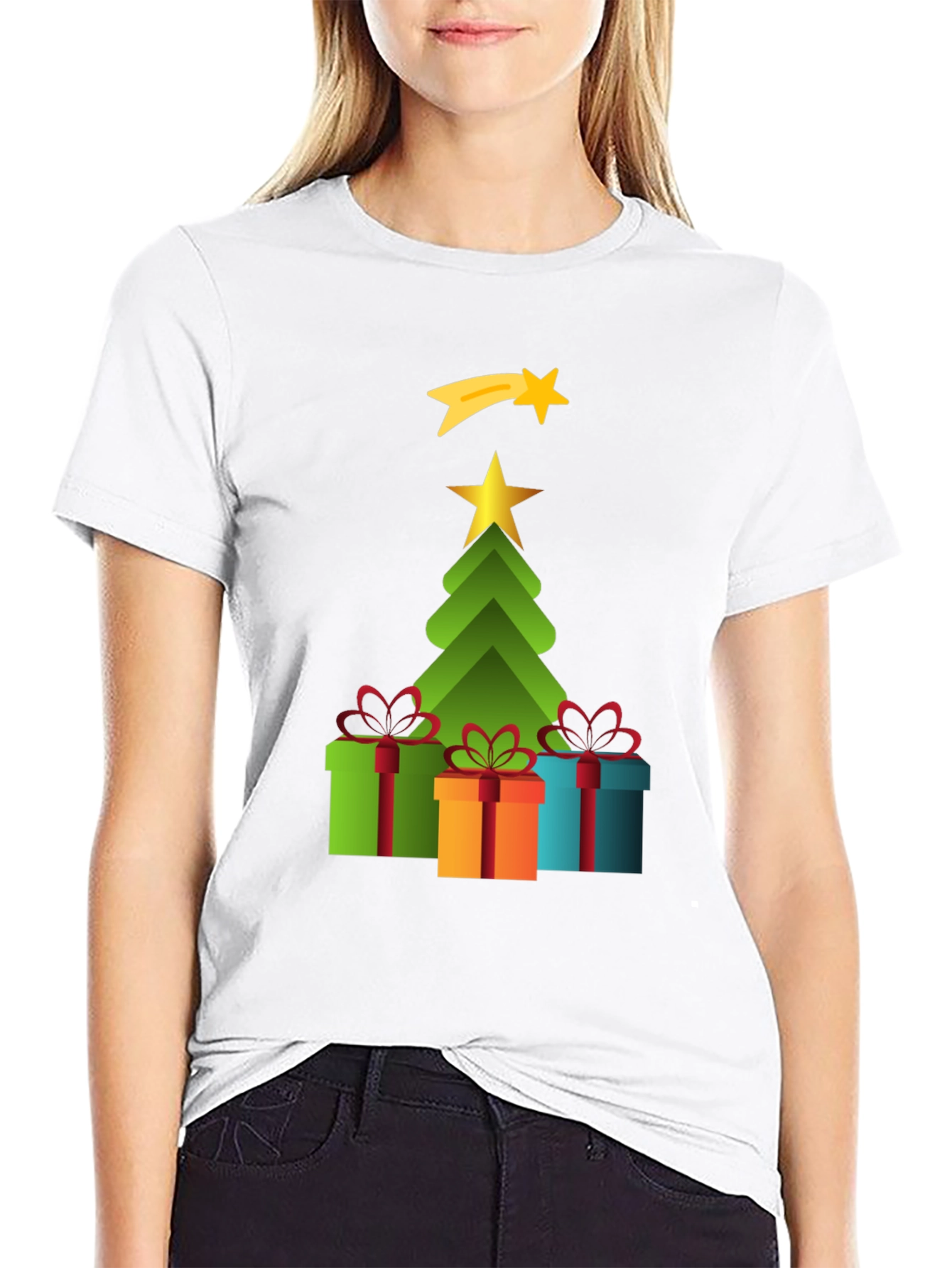 Festive Christmas Tree Gift T-Shirt