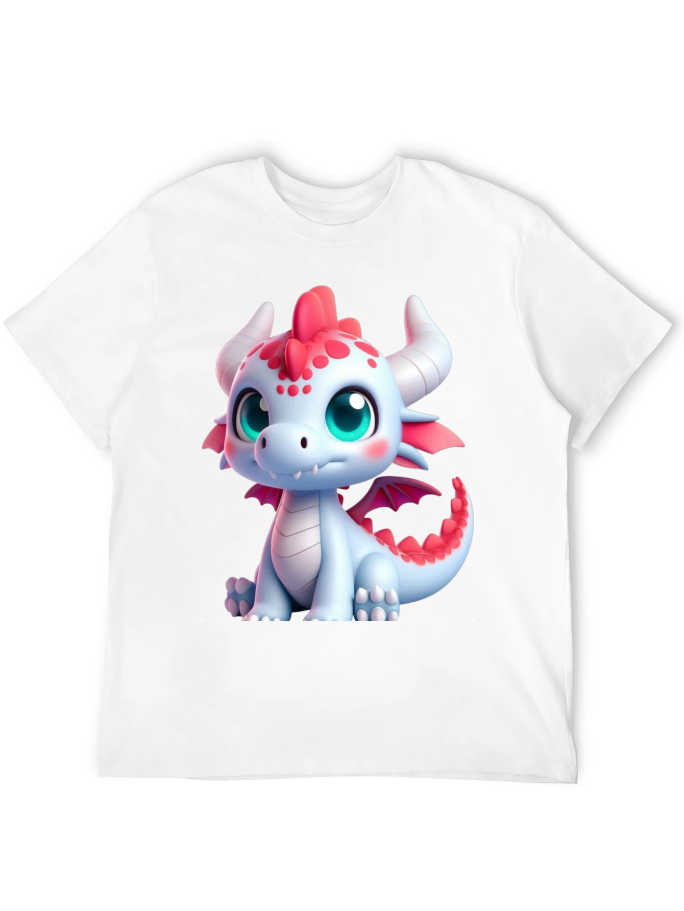 Cute Dragon Graphic Tee - Black Soft Style Shirt